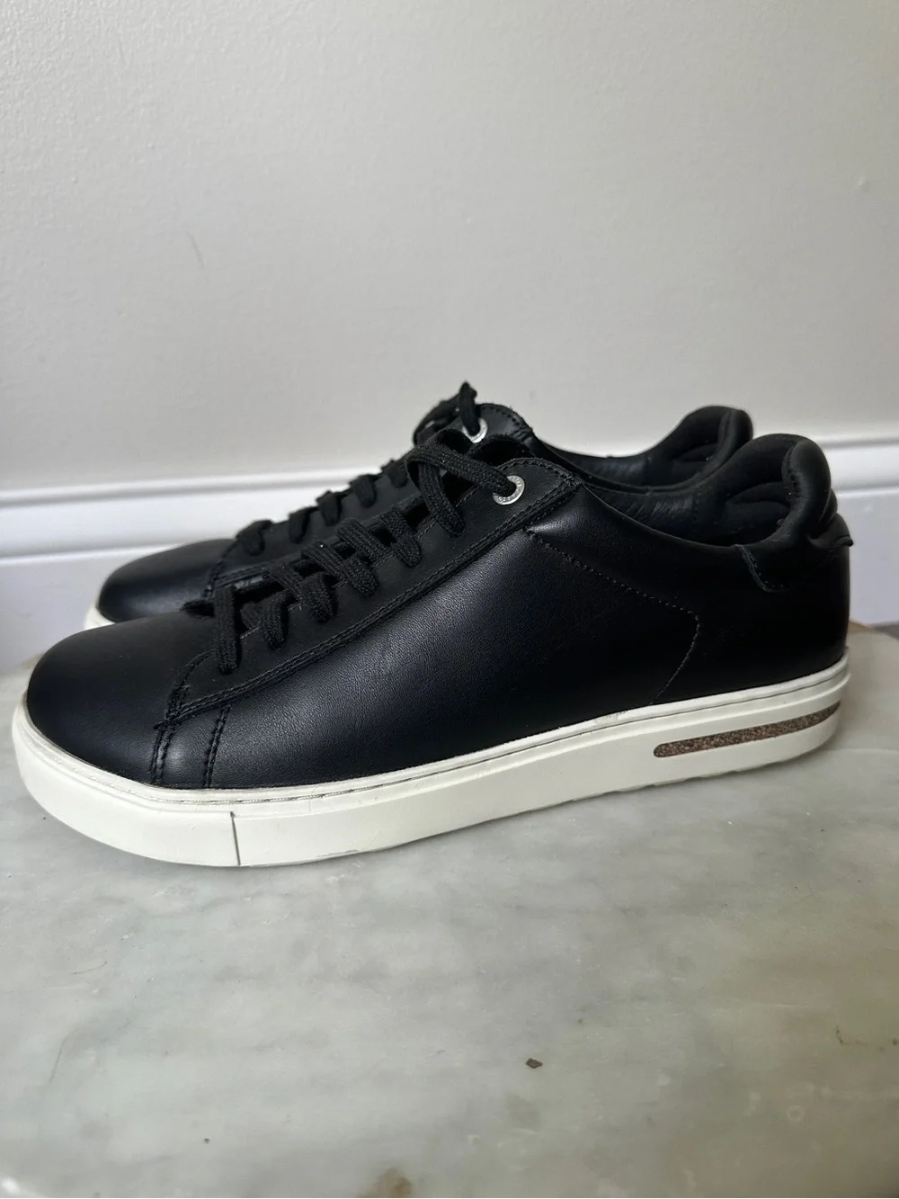 BIRKENSTOCK Bend Low Black Leather Sneakers 41